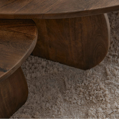 Varen Solid Wood Nesting Coffee Table Set