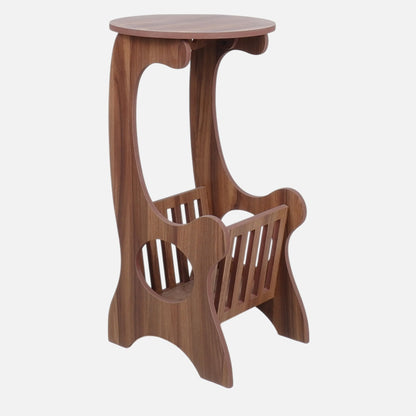 Smart Livin Milo Engineered Wood End Table - Walnut Brown