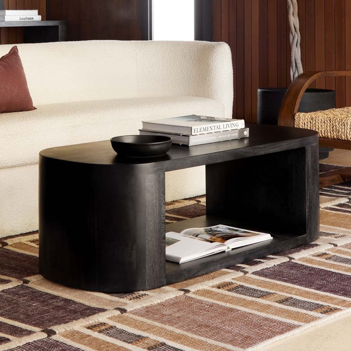 Arvella Oval Solid Wood Coffee Table