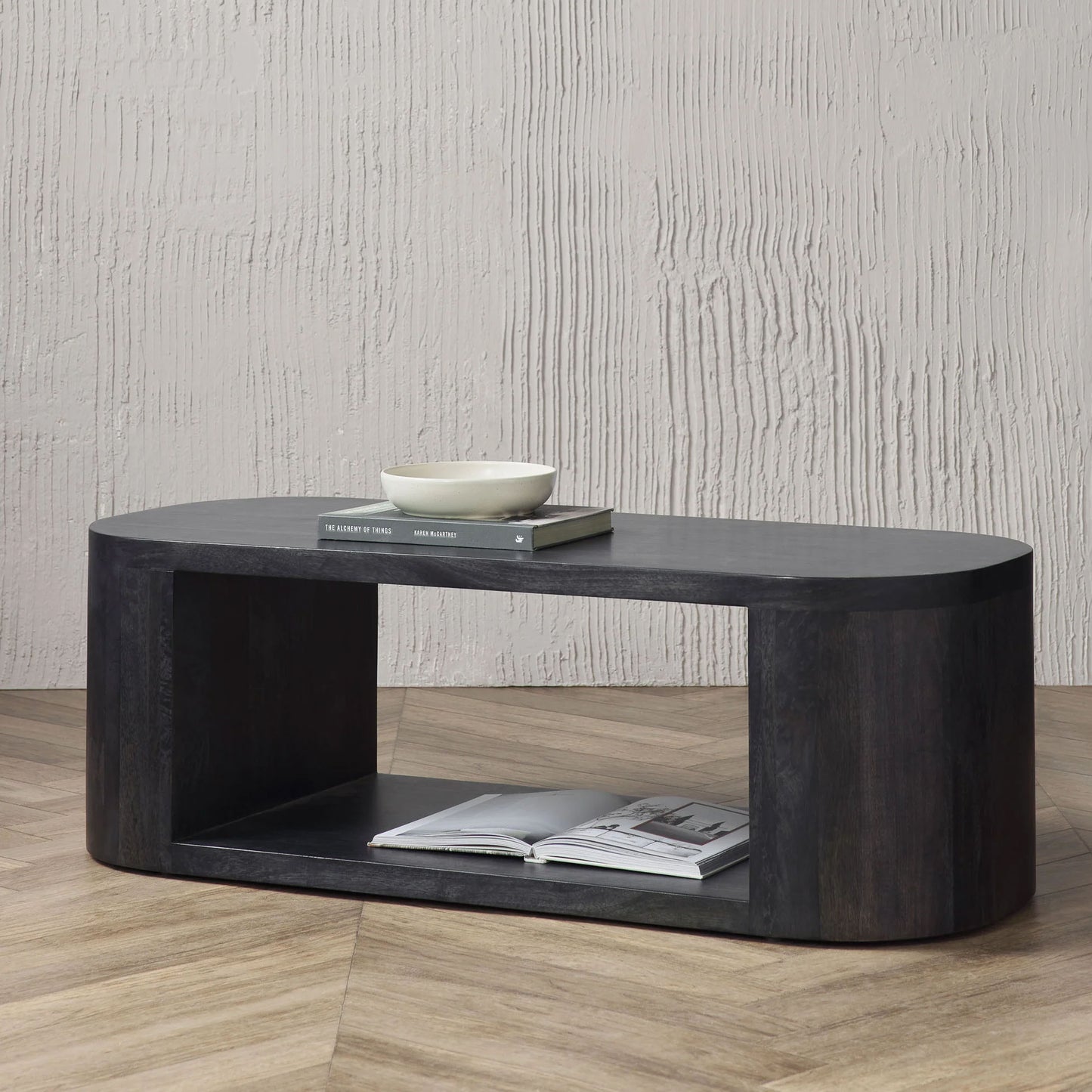 Arvella Oval Solid Wood Coffee Table