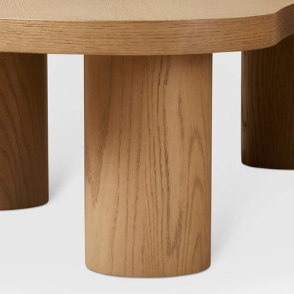 Lunari Solid Wood Nesting Coffee Table Set