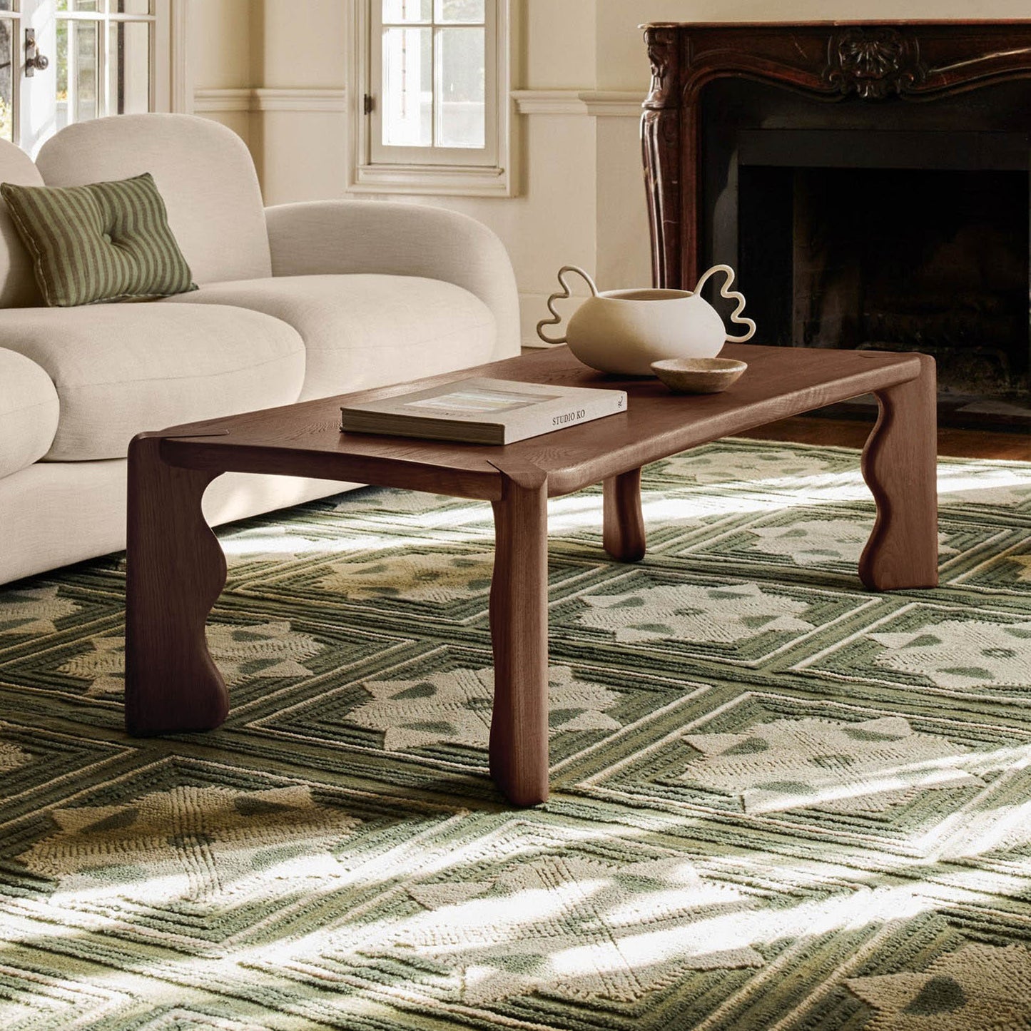 Marzio Solid Wood Coffee Table