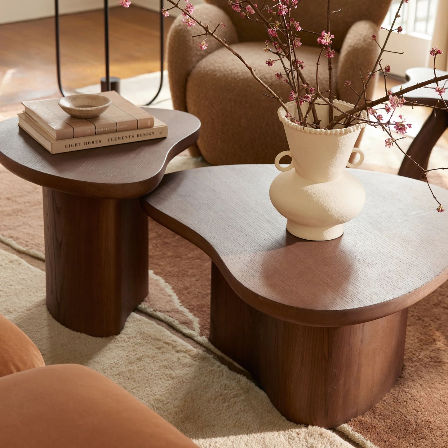 Arvella Solid Wood Nesting Coffee Table Set