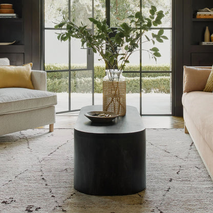 Arvella Oval Solid Wood Coffee Table