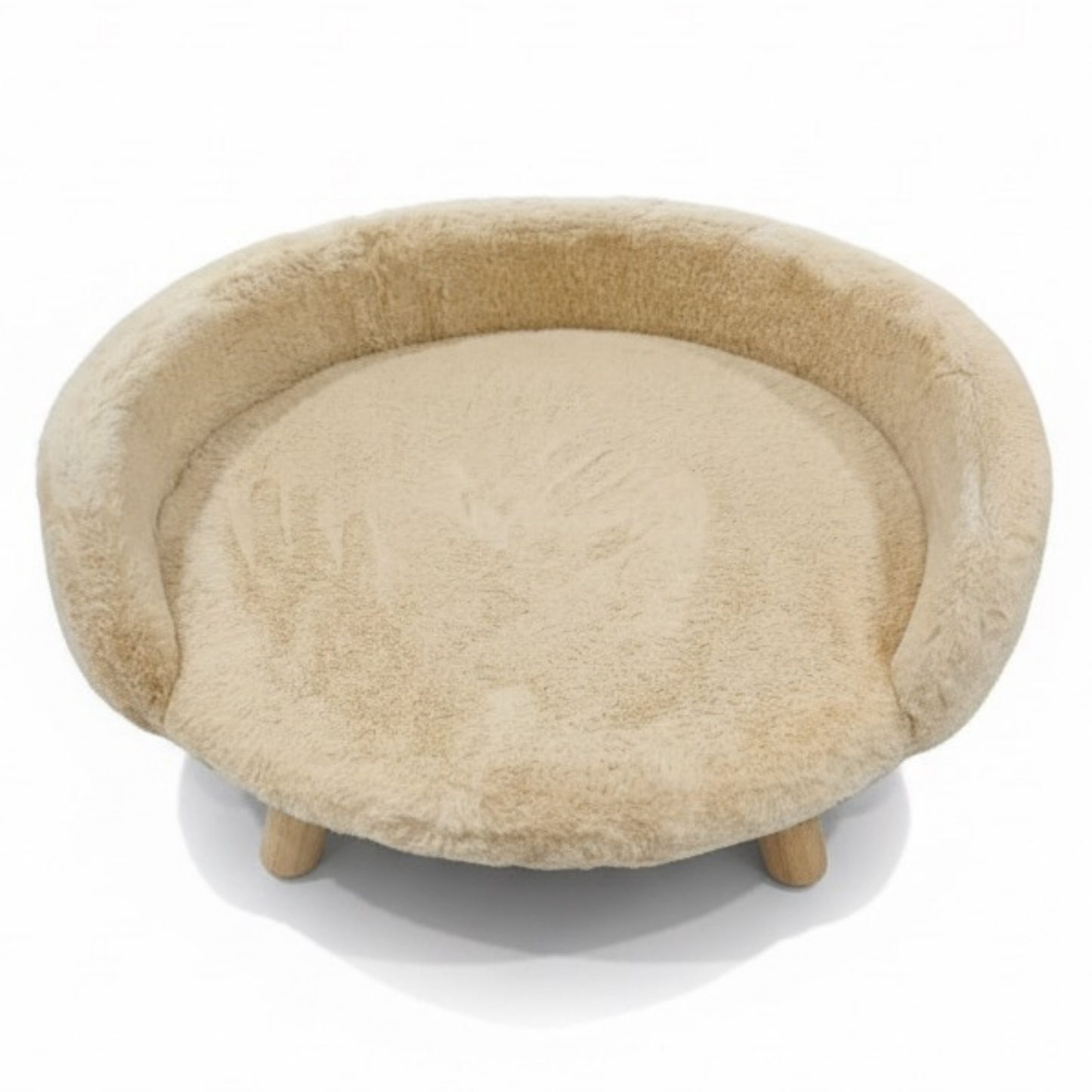 Plush Luxe Pet Bed – Light Salmon