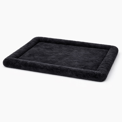 Ultra-Soft Plush Pet Floor Mat – Black - Washable & Non-Slip