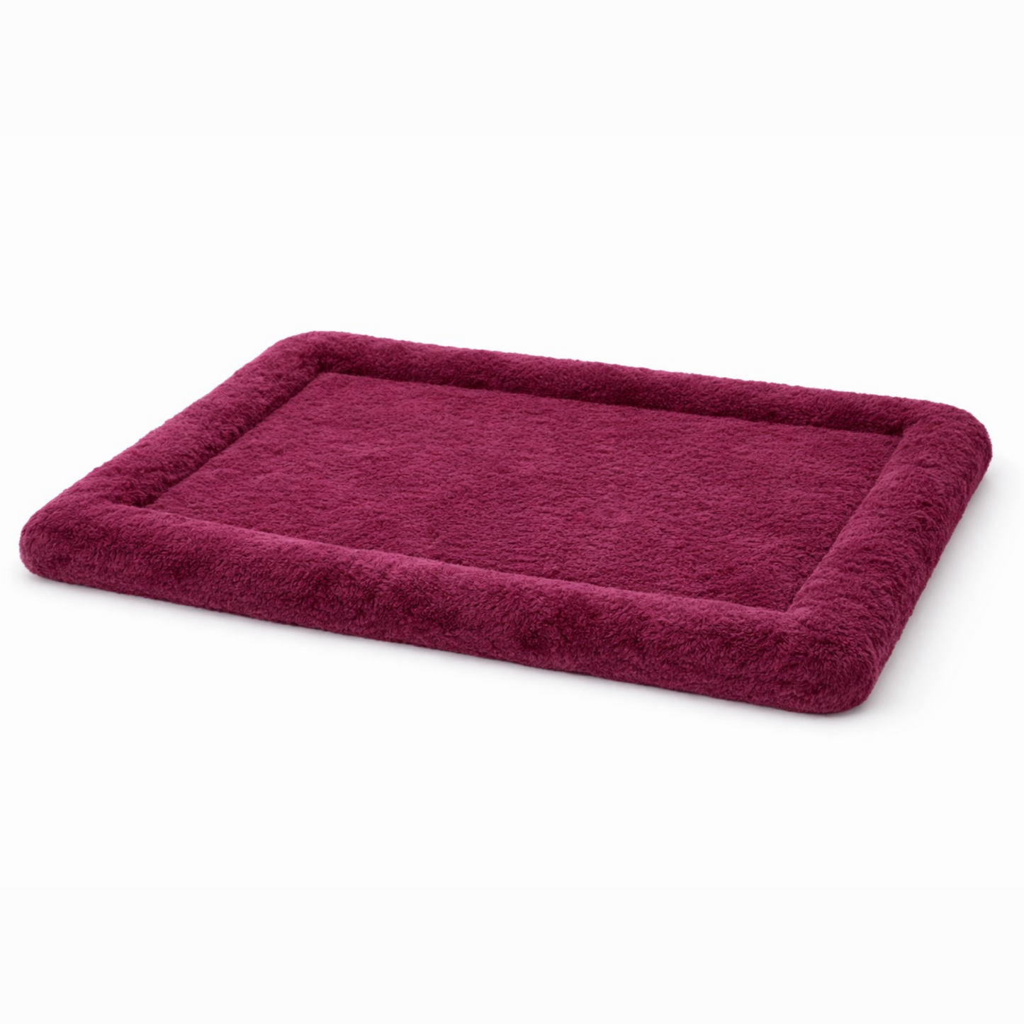 Ultra-Soft Plush Pet Floor Mat – Burgundy Red - Washable & Non-Slip
