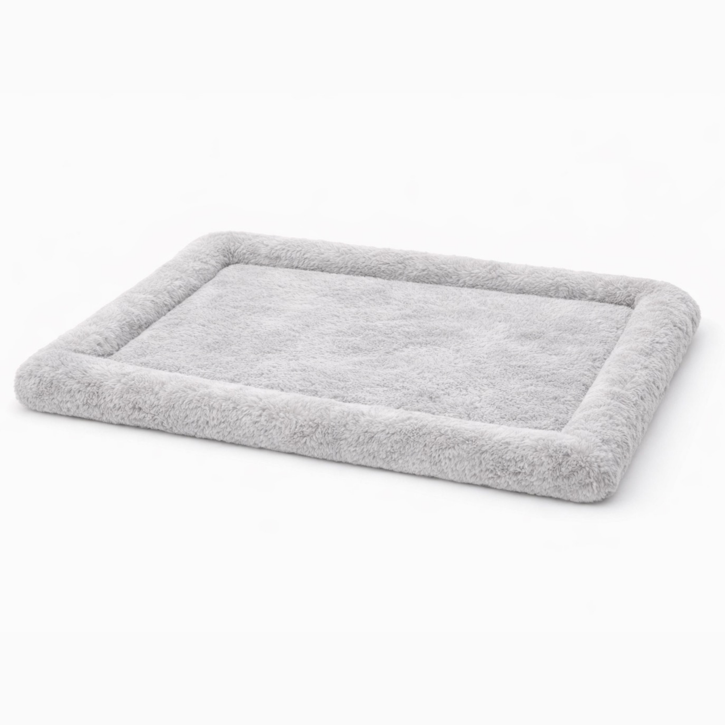 Ultra-Soft Plush Pet Floor Mat – Grey - Washable & Non-Slip