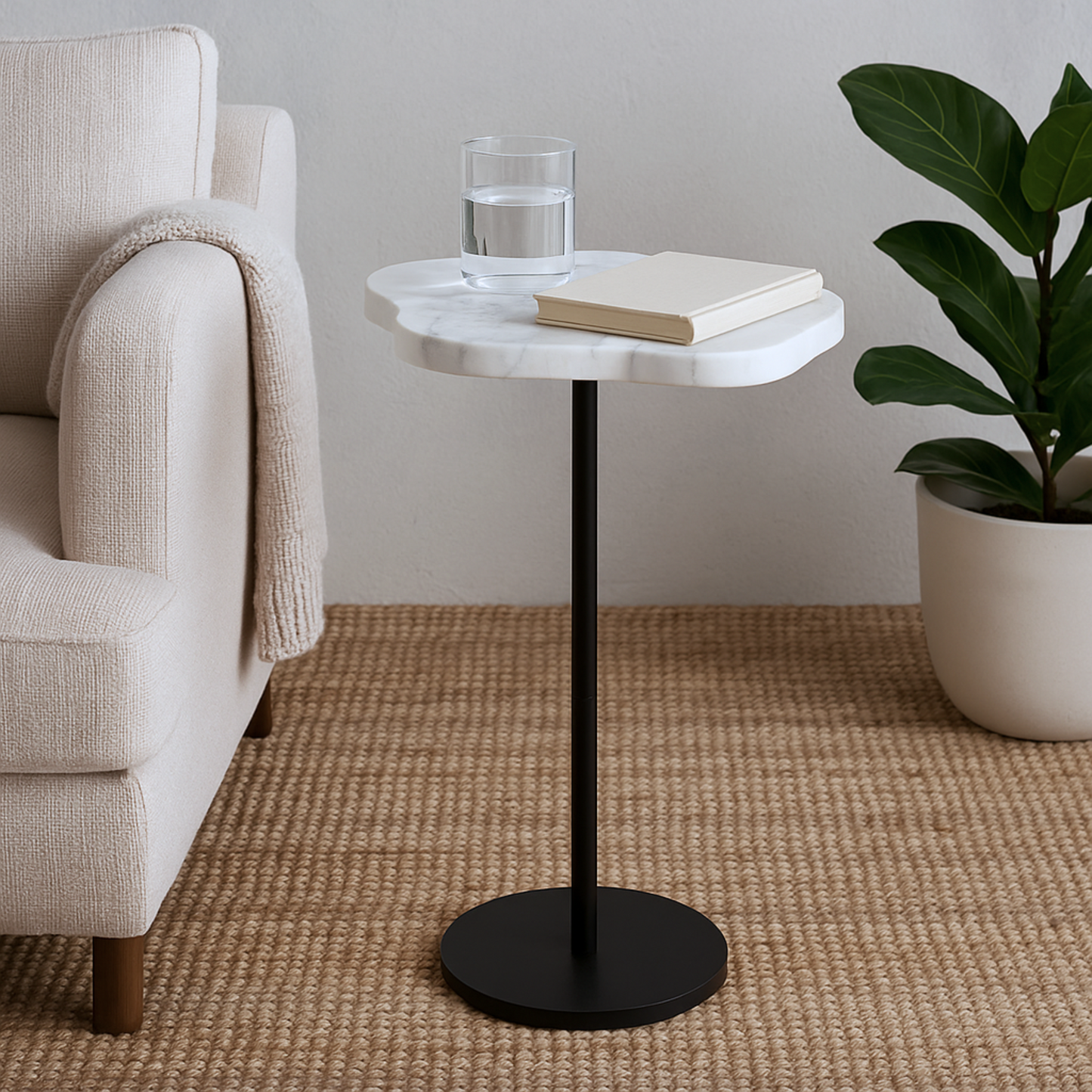 Chasy Marble Accent Table