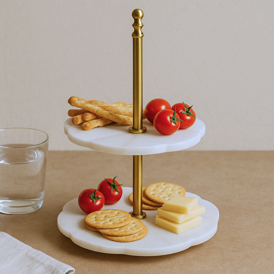 Marble Festive Treat Tier Stand