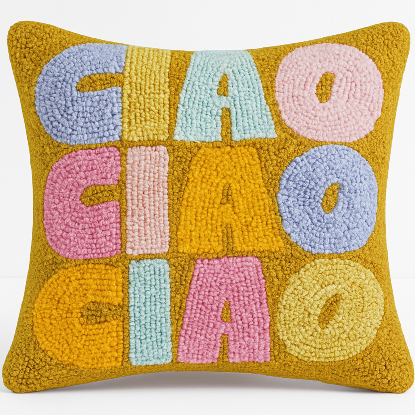 Ciao Hooked Cushion – Multicolor Pop