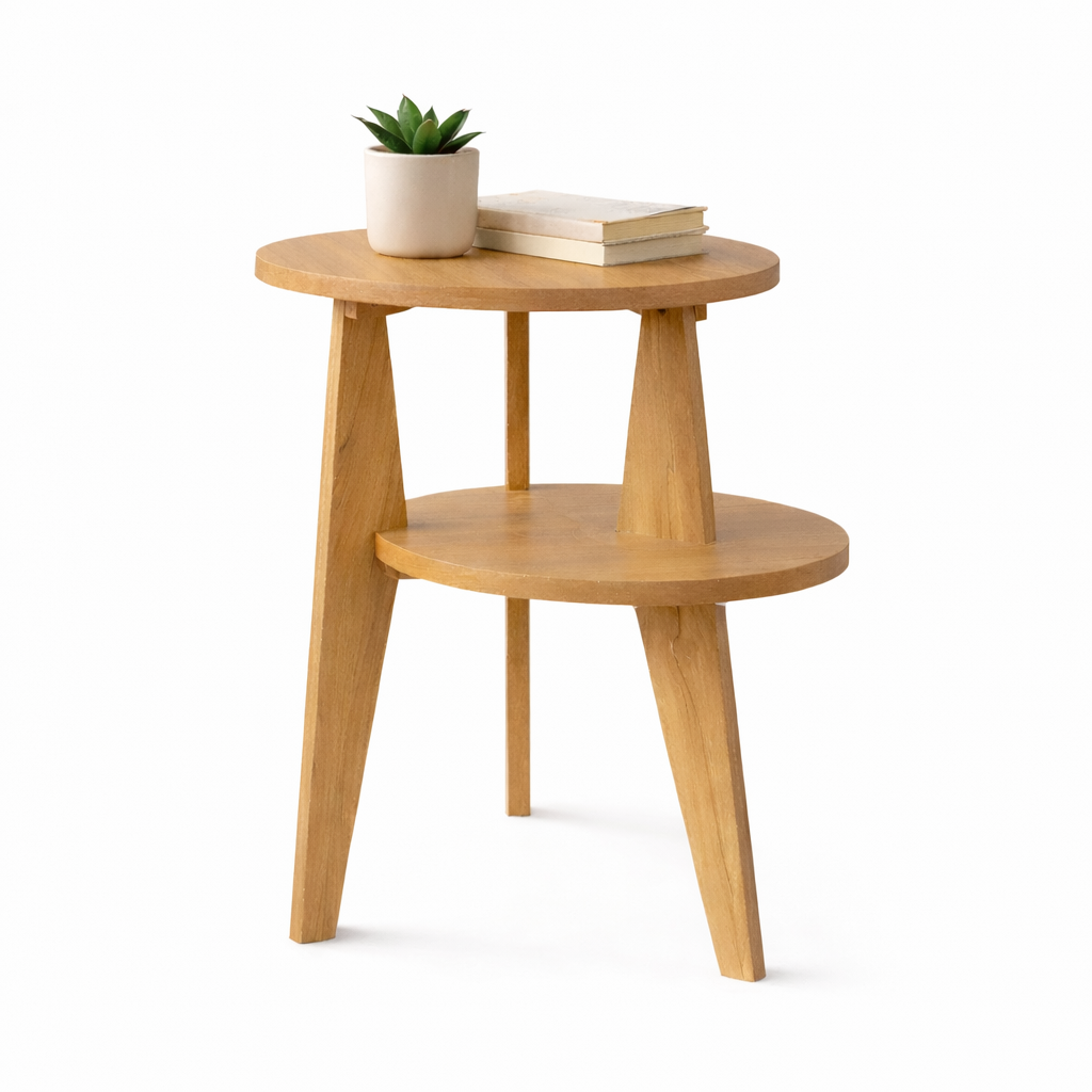 Smart Livin Ned Engineered Wood End Table - Virgin Oak