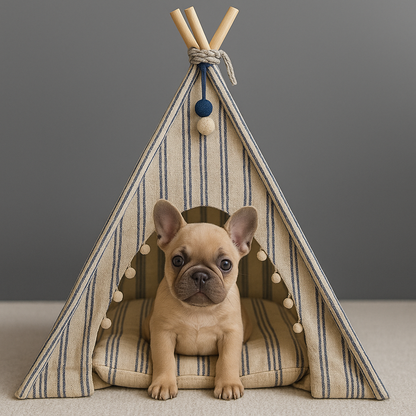 Coastal Stripe Pet Tent
