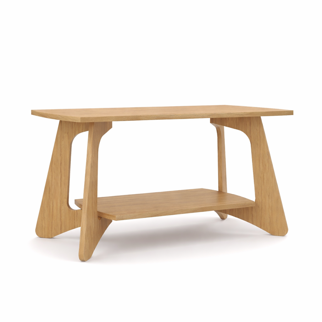 Smart Livin Arco Engineered Wood Coffee Table - Virgin Oak
