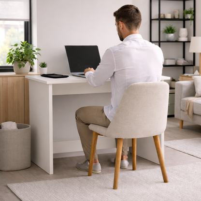 Smart Livin Vuku Engineered Wood Study Table - White