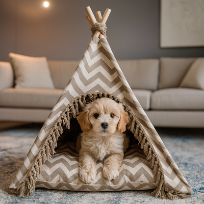 Zigzag Comfort Pet Tent