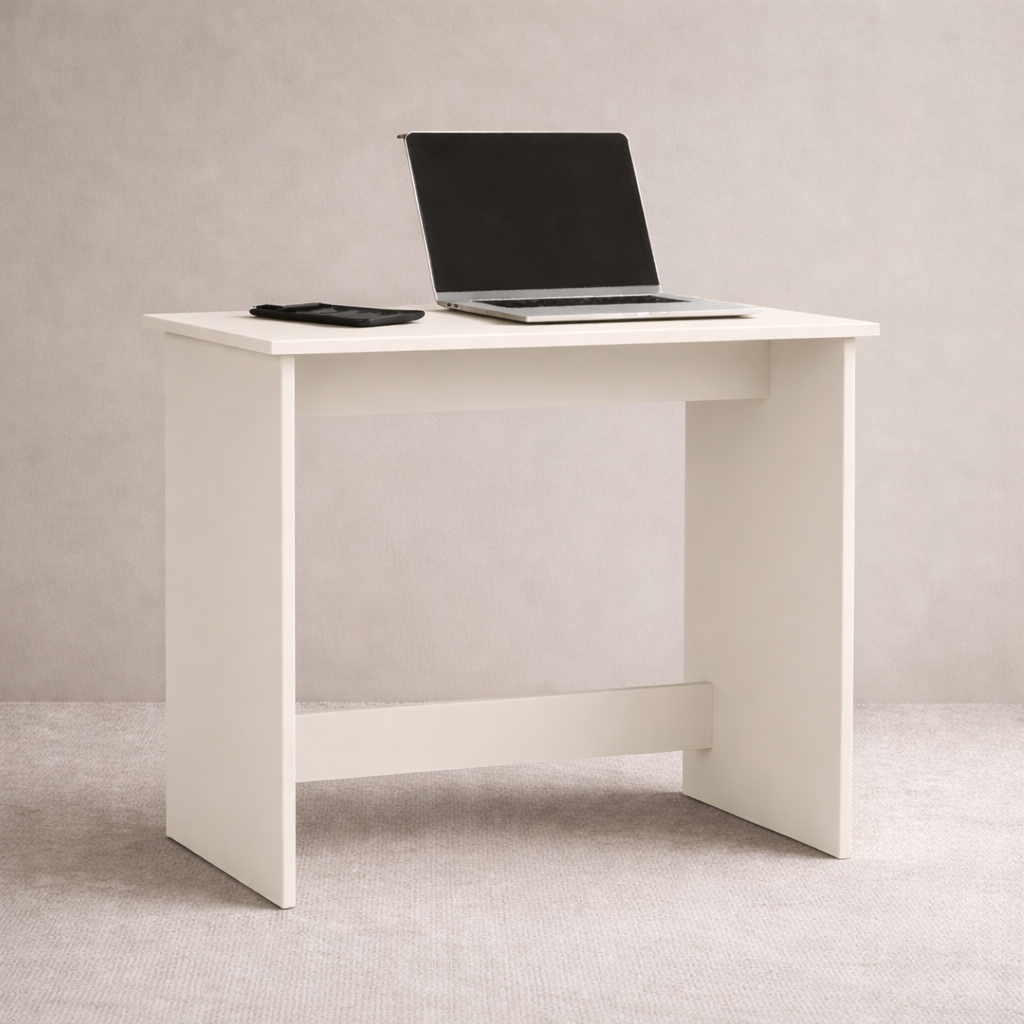 Smart Livin Vuku Engineered Wood Study Table - White